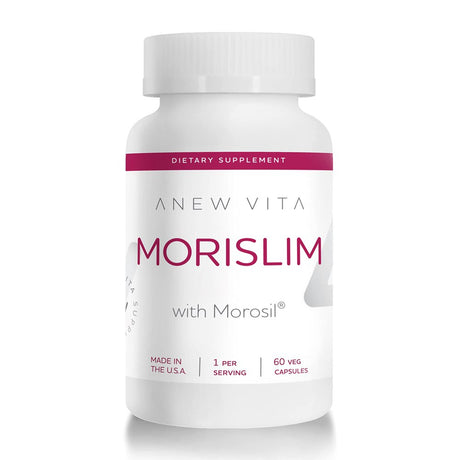 Anew Vita Morislim with Morosil: Antioxidant & Nutrition Supplement for Men & Women | Healthy Weight Management & Vitality | Moro Red Orange | Non-Gmo, Gluten Free, 60 Vegetable Capsules | USA