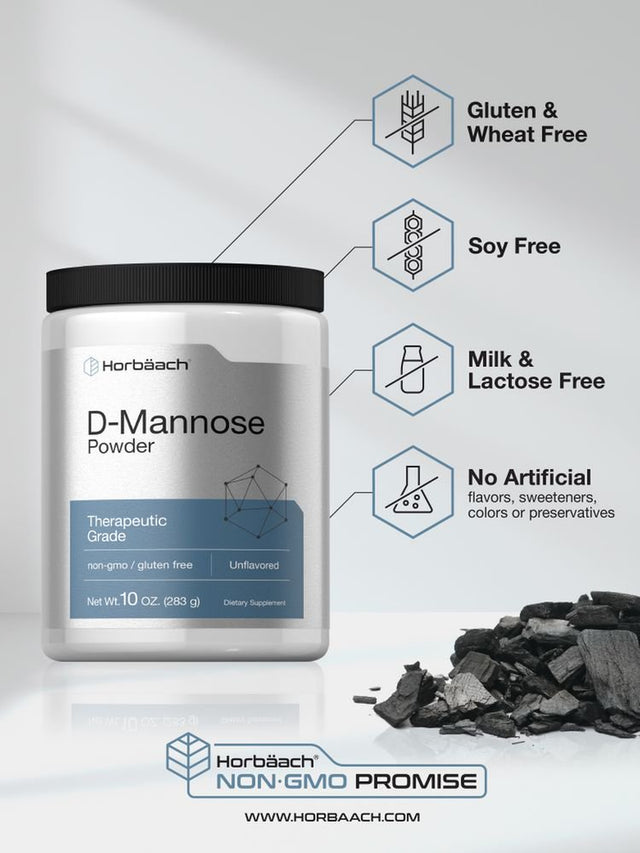 D Mannose Powder | 10Oz | Vegetarian & Unflavored | by Horbaach