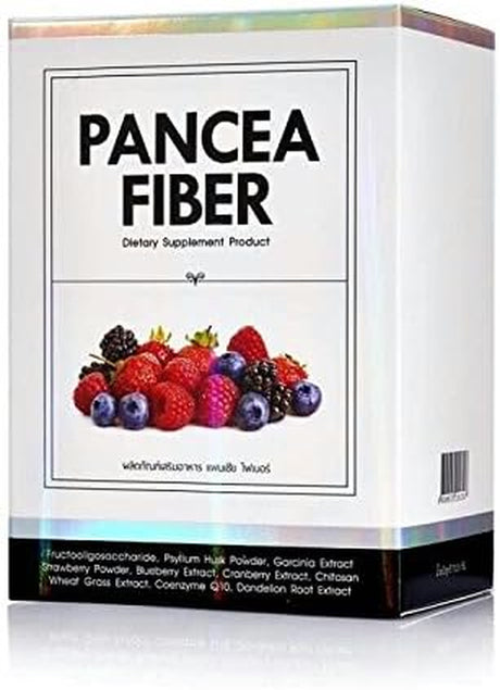 Pancea Fiber Supplement, Weight Control, High Fiber Detoxification Drink, 100% Natural Extract with Mix Berries Flavor (7 Sachets per Box)