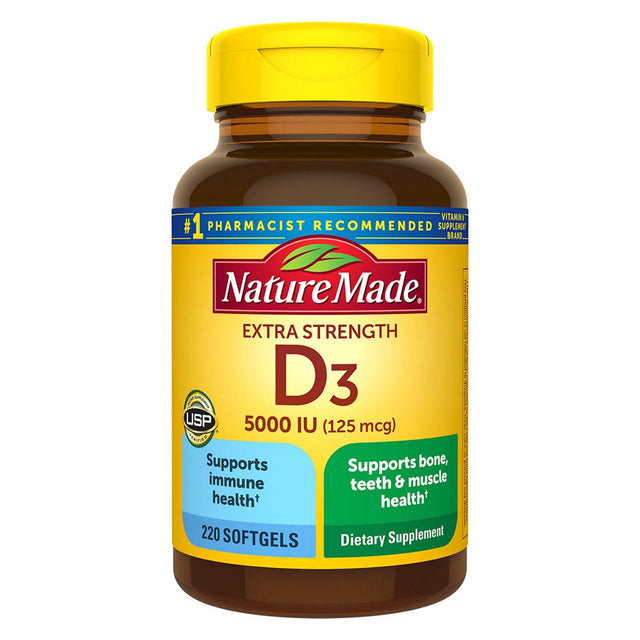 Nature Made Vitamin D-3 , 220 Count Softgels