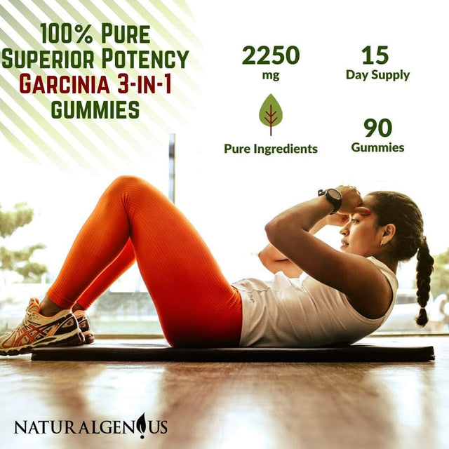 Fat Burning Gummies Pure Extract Garcinia Cambogia, Green Coffee, Raspberry Ketones - Keto Friendly, Vegan, Sugar-Free Appetite Suppressant Gummies - 3-In-1 Chewable Weight Loss Supplements 2250Mg/Day