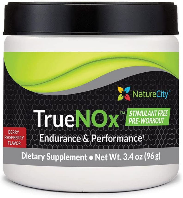 True-Nox Nitric Oxide Supplements for Men and Women - Pre-Workout Booster Powder Ft. Nitrosogine L-Arginine, Peak ATP, & Beetroot Juice Nitric Oxide Powder - Gluten Free, Keto, Non_Gmo