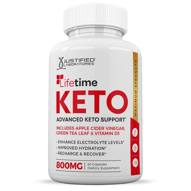 (2 Pack) Lifetime ACV Pills 1275 MG Stronger than Gummies Advanced Keto Support 120 Capsules