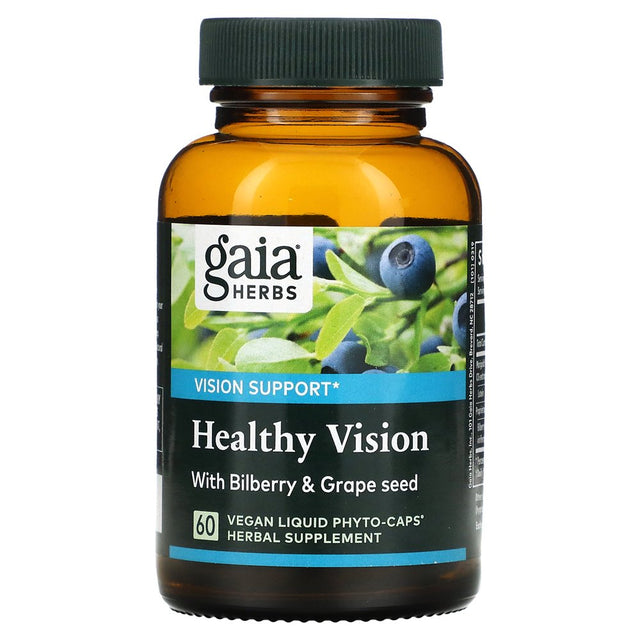 Gaia Herbs, Healthy Vision, 60 Vegan Liquid Phyto-Caps