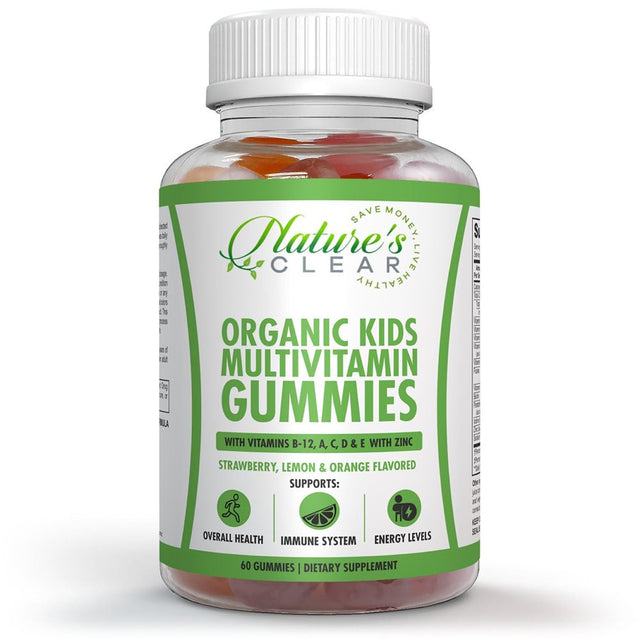 Nature'S Clear Organic Kids Gummies Multivitamin Gummies for Immune Support, 60