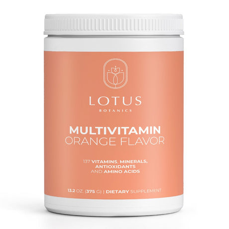 Lotus Botanics Orange Multivitamin for Men and Women | Antioxidants, Amino Acids, Vitamins & Minerals | Supports a Healthy Immune System