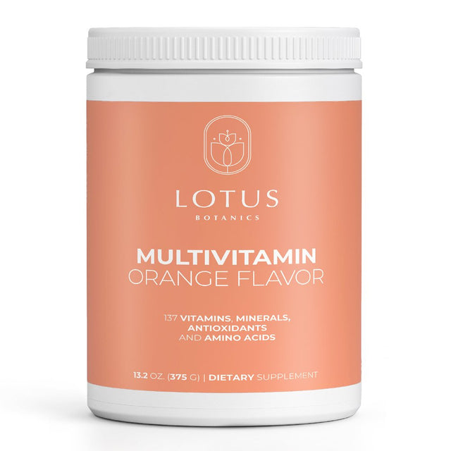 Lotus Botanics Orange Multivitamin for Men and Women | Antioxidants, Amino Acids, Vitamins & Minerals | Supports a Healthy Immune System