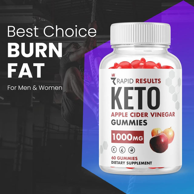 (2 Pack) Rapid Results Keto ACV Gummies - Supplement for Weight Loss - Energy & Focus Boosting Dietary Supplements for Weight Management & Metabolism - Fat Burn - 120 Gummies