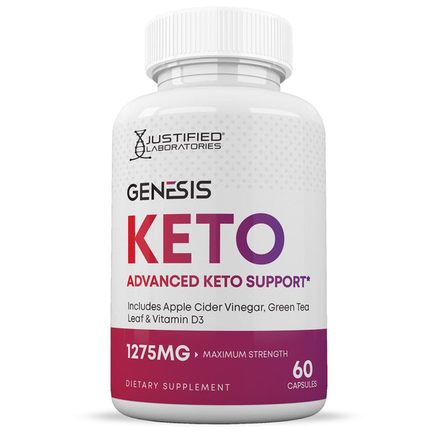 (2 Pack) Genesis Keto ACV Pills 1275Mg Alternative to Gummies Dietary Supplement 120 Capsules