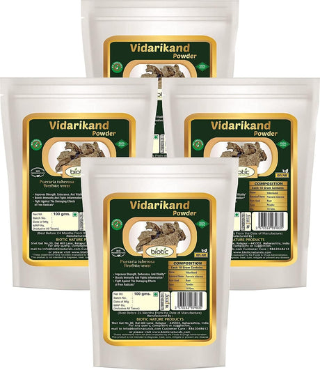 Biotic Vidarikand Powder/Vidharikand Churna - 400 Gm