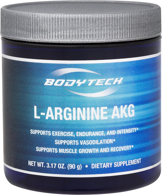 BODYTECH L-Arginine AKG 3000MG - Supports Exercise Endurance & Intensity, Muscle Growth & Recovery, Vasodilation, Nitric Oxide (3.17 Ounce Powder)