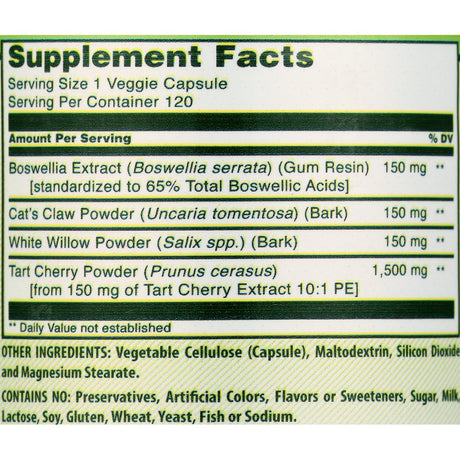 Herbal Secrets Herbal Joint Care 120 Veggie Capsules