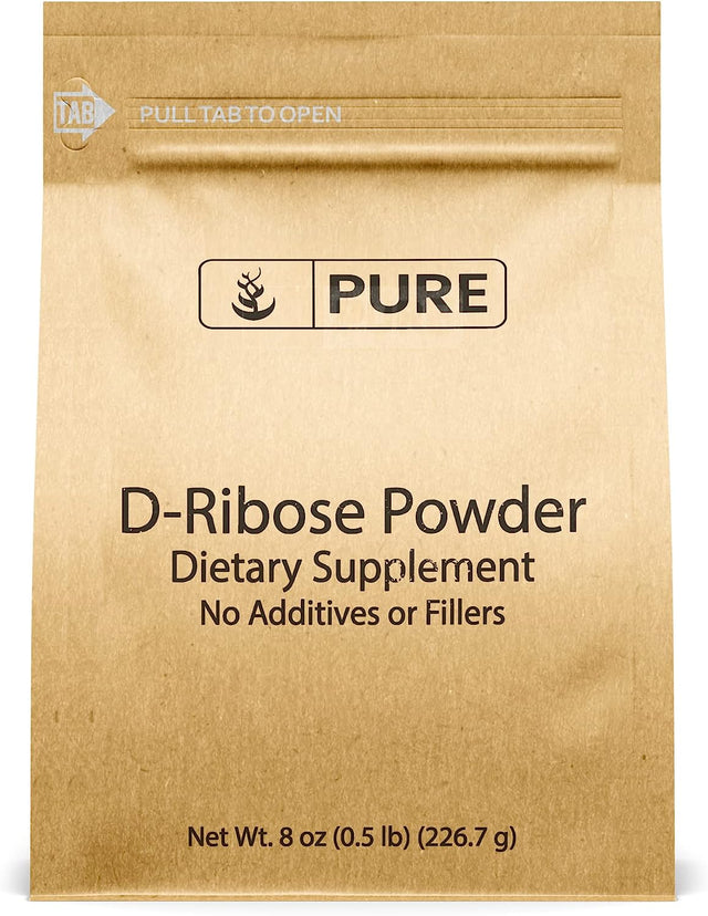 Pure Original Ingredients D-Ribose (8Oz) Nutritional Supplement, Non-Gmo, Gluten-Free, Unflavored