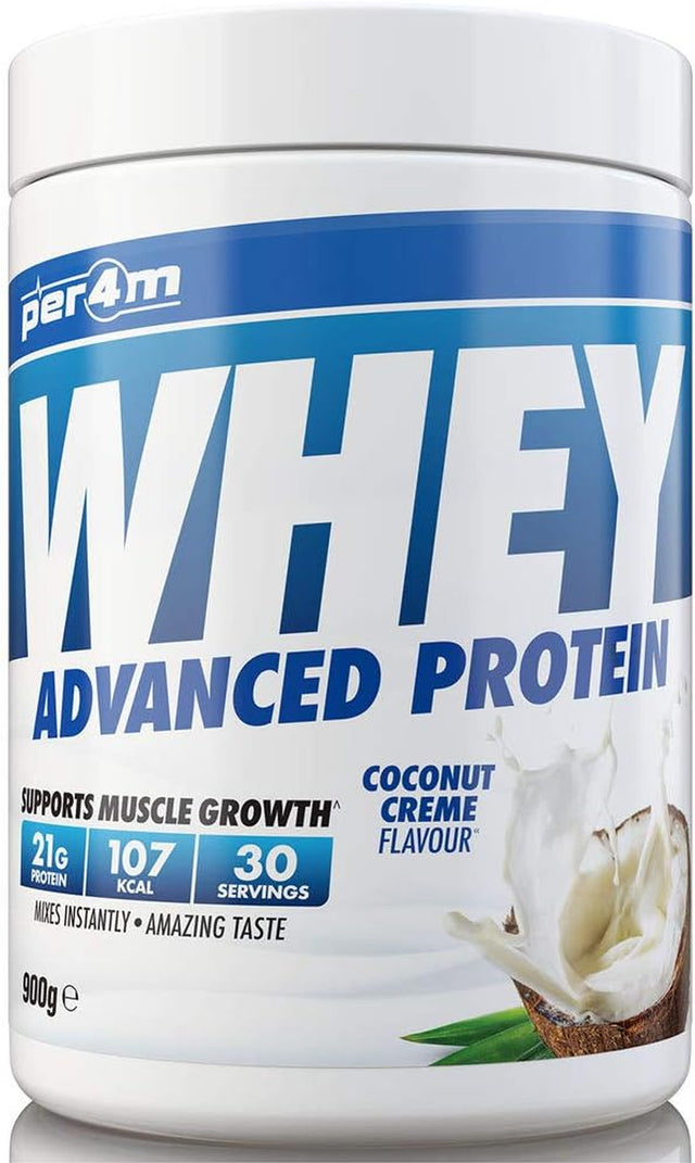 Protein Whey Powder | 30 Servings of High Protein Shake with Amino Acids | for Optimal Nutrition When Training | Low Sugar Gym Supplements (Coconut Creme, 900G)