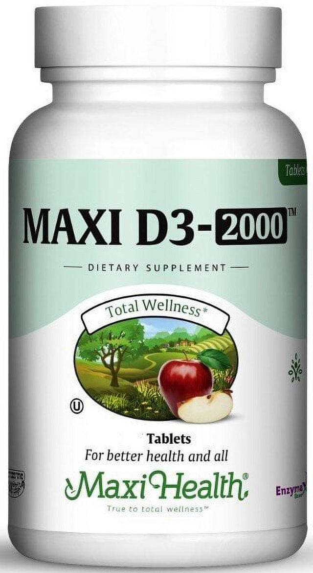 Maxi Health Kosher Vitamins Maxi D3 2000 - 2000 IU - 90 Tablets