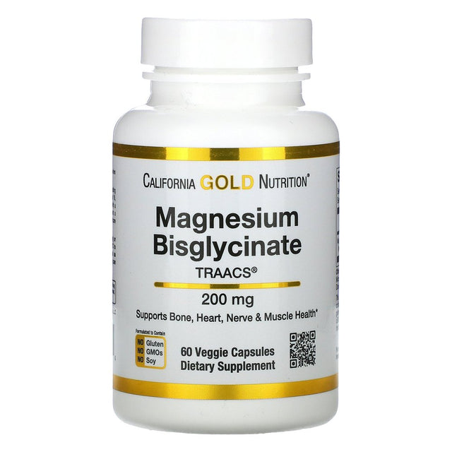 Magnesium Bisglycinate, High Absorption Albion Minerals, 60 Veggie Capsules