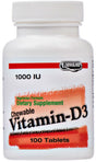 Landau Kosher Vitamin D3 1000 IU Chewable Cherry Flavor - 100 Tablets