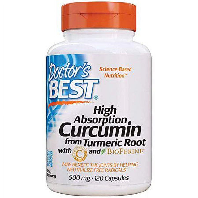 Doctor'S Best DRB- High Absorption Curcumin from Turmeric Root with C3 Complex & Bioperine 500Mg (120 Capsules)