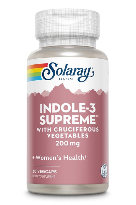 Solaray Indole-3 Supreme -- 200 Mg - 30 Vegetarian Capsules