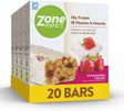 Zoneperfect Protein Bars | 14G Protein | 18 Vitamins & Minerals | Nutritious Snack Bar | Strawberry Yogurt | 20 Bars