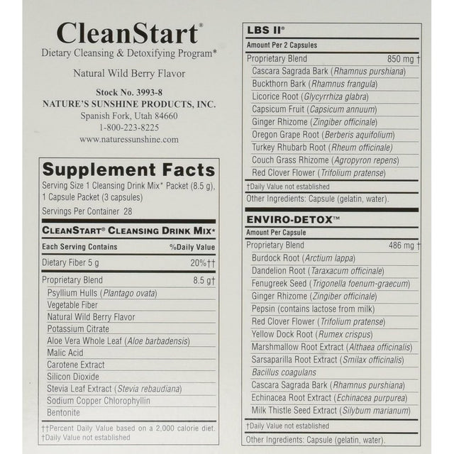 Hetayc Cleanstart , Wildberry, 56 Count