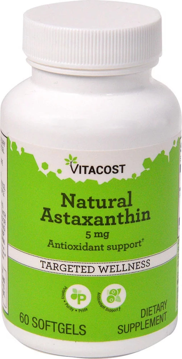 Natural Astaxanthin -- 5 Mg60 Softgels