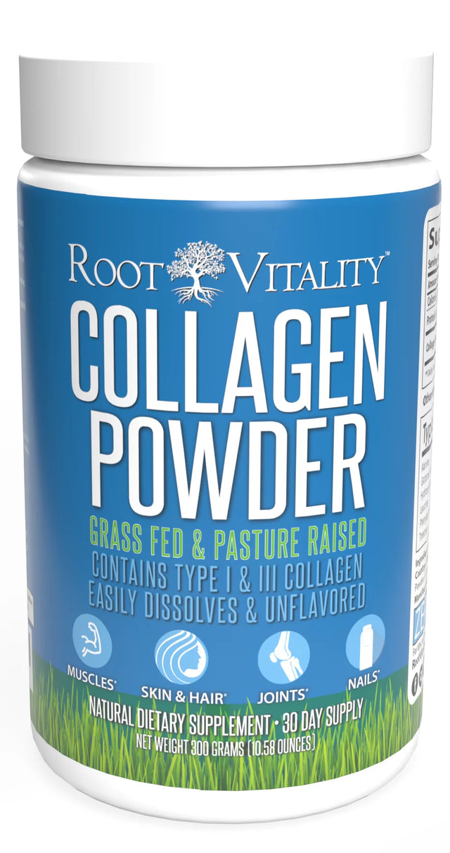 Root Vitality Collagen Powder - Collagen Supplements for Skin, Hair, Nails & Joints