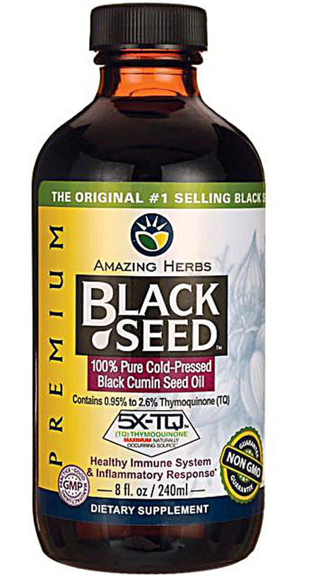 Amazing Herbs Black Seed Oil -- 8 Fl Oz