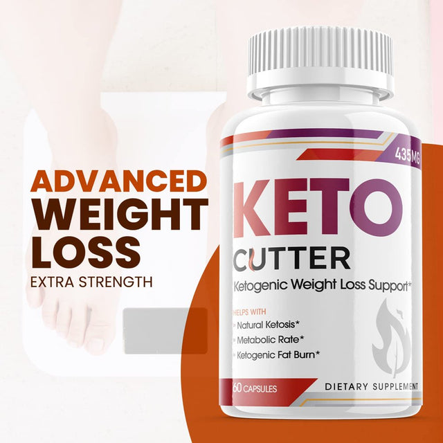 Keto Cutter - Ketogenic Weight Loss - Energy & Focus Boosting Dietary Supplements for Weight Management & Metabolism - Advanced Fat Burn Raspberry Ketones Pills - 120 Capsules (2 Pack)