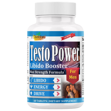 Testopower Male Enhancement Formula for Boost Performance Supplements 60 Capsules by Therefore