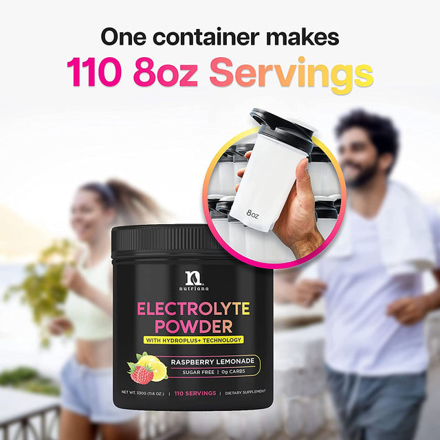 Keto Electrolytes Powder No Sugar - Zero Carb & Zero Calorie Electrolyte Drink Mix - Sugar Free Electrolytes for Hydration Powder - Fasting Electrolytes Raspberry Lemonade Flavor