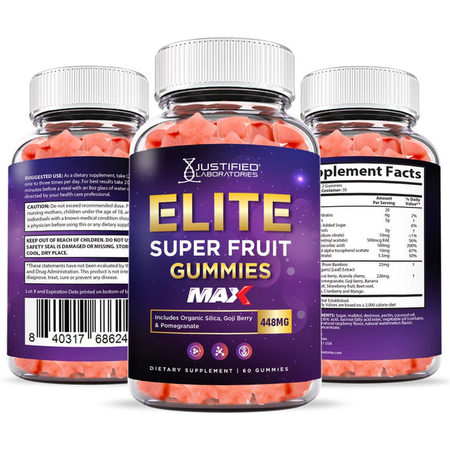 (2 Pack) Elite Keto Max Gummies Dietary Supplement 120 Gummys