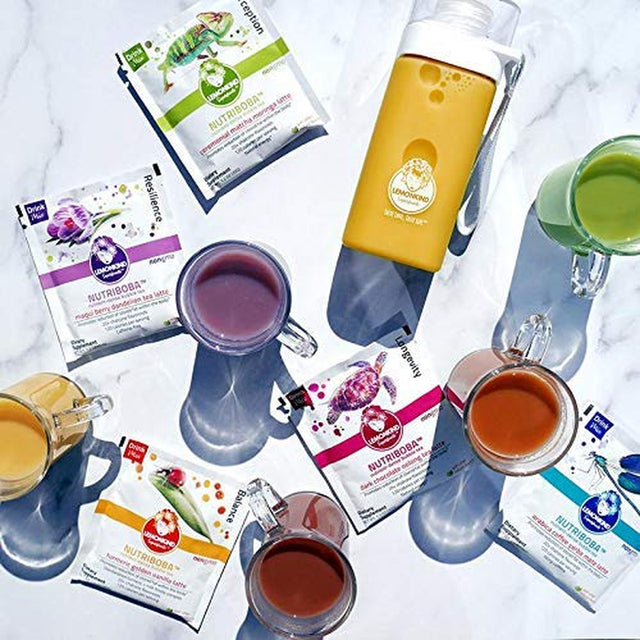 LEMONKIND Organic 3 Day Cleanse with Clinically Studied Prickly Pear - Keto-Friendly, Plant-Based Protein & Gluten-Free, 15 Lattes (Coffee, Chocolate, Vanilla, Maqui & Matcha) + Blender Bottle