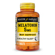 Mason Natural Melatonin 5 Mg with B6 and Calcium - Natural Sleep Aid, Supports Healthy Sleep & Rest, 60 Tablets