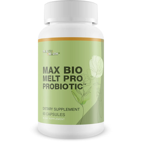 Max Bio Melt Pro Probiotic - Reduce Gut Bloat & Support Improved Gut Health with Premium Probiotics - Formulated to Help Cleanse Your Bowel & Gut to Reduce Size & Support Immune Health