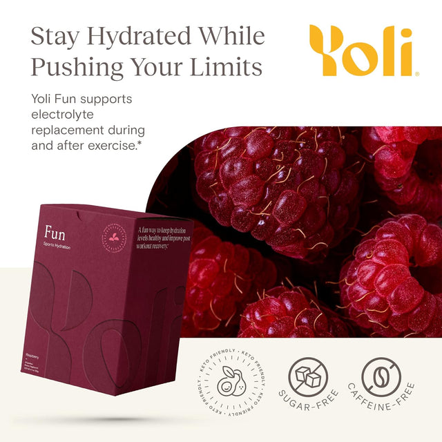 Yoli Fun - Electrolyte Powder Packets - Hydration Powder Sugar-Free Electrolytes with Alkalete Blend