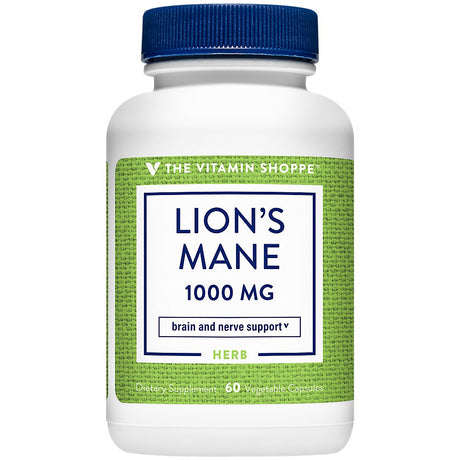 Lion'S Mane - Nootropic Mushroom Formula for Brain & Nerve Support - 1,000 MG (60 Vegetable Capsules)