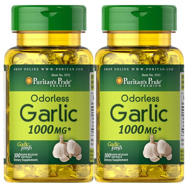 Puritan'S Pride Odorless Garlic 1000 Mg (2 PACK)