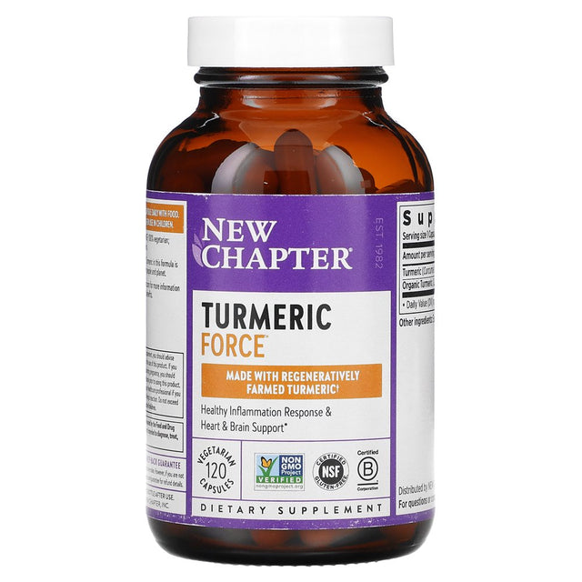 New Chapter, Turmeric Force, 120 Vegetarian Capsules