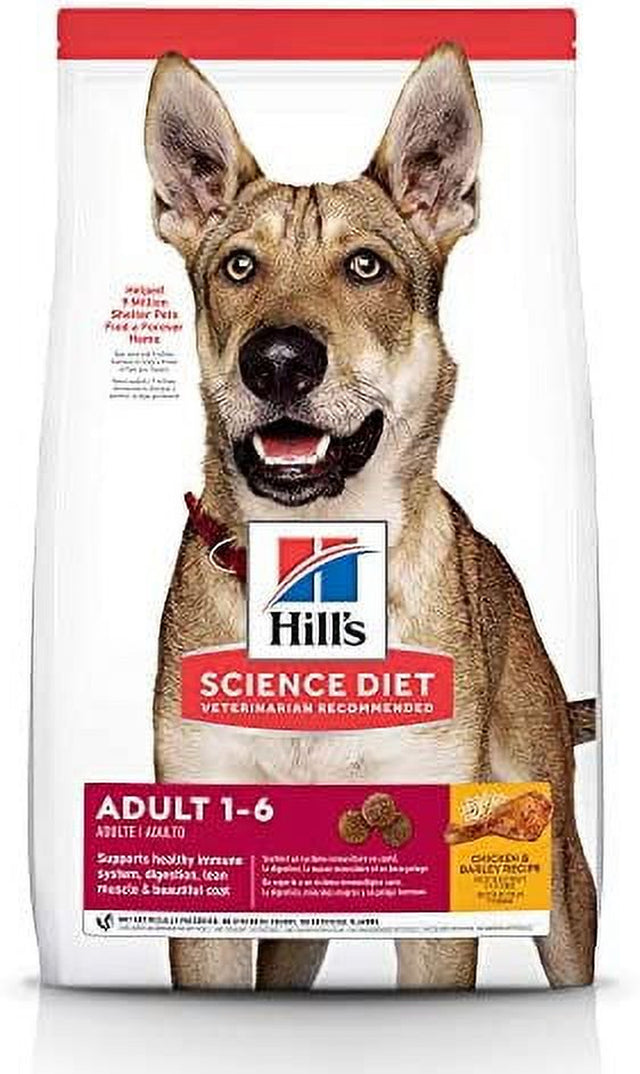 Hill'S Science Diet Dry Dog Food, Adult, Chicken & Barley Recipe, 15 Lb. Bag