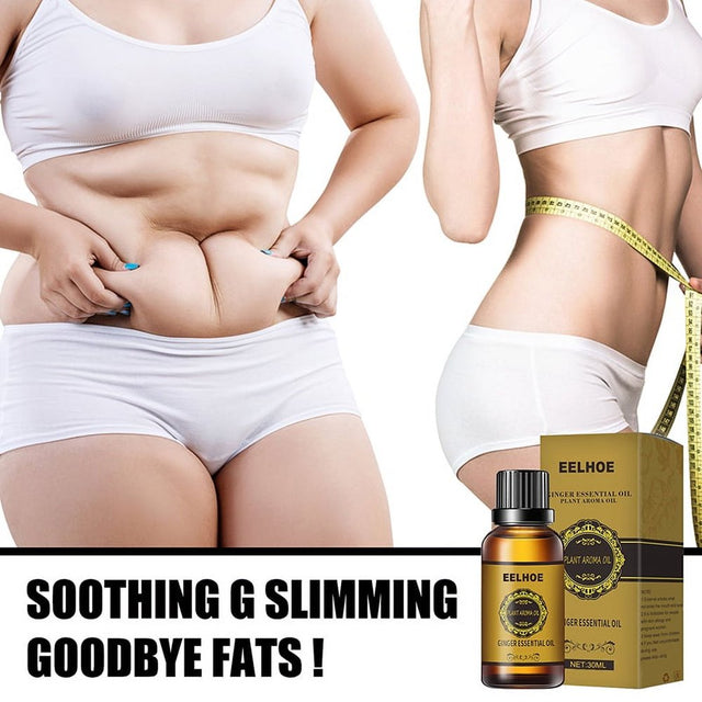 Ginger Massage Oil Firming Slimming Shaping Fluid Abdominal Body Sculpting Skinny Belly Slimming Oil