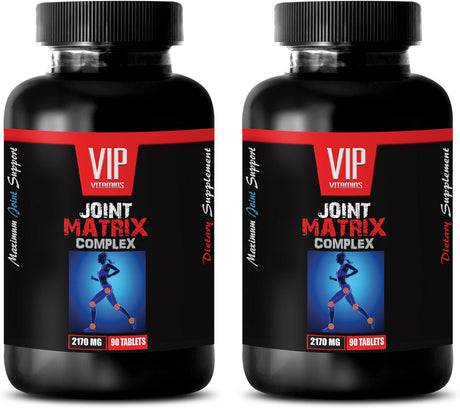 Bone Vitamins for Men - Joint Matrix Complex - Glucosamine Tablets for Men - 2 Bottles 180 Tablets