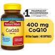 Nature Made Coq10 400Mg Softgels, Dietary Supplement for Heart Health Support, 40 Count