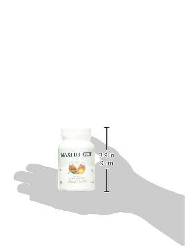 Maxi Health Kosher Vitamin D3 3000 IU - 180 Tablets