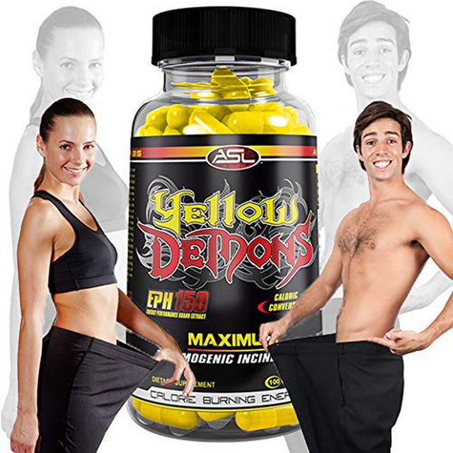 YELLOW DEMONS Thermogenic Fat Burner Anabolic Science Labs, Best 100% Complete All in One Appetite Suppressant, Clean Energy, Weight Loss, Fat Cutter