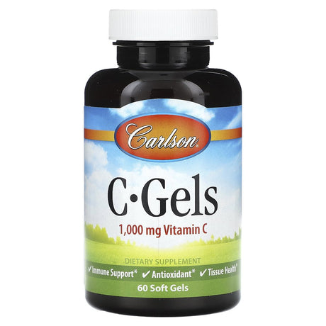 Carlson C-Gels, Vitamin C, 1,000 Mg, 60 Soft Gels