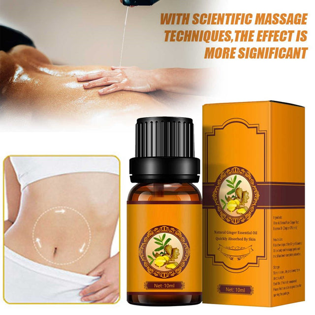 NIUREDLTD Oil Massage Oil for Skin Belly Oil for Warming Muscle Massage Oil Aroma Oil Body Massage Oil 10/30Ml