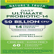 Probiotic 50 Billion CFU | 200Mg Prebiotics | 60 Capsules | Vegetarian, Non GMO & Gluten Free Supplement for Men and Women | Supports Digestive Balance | by Nature'S Truth