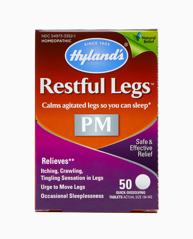 Hyland'S Naturals Restful Legs PM Tablets, Calms Agitated Legs so You Can Sleep, 50 Count