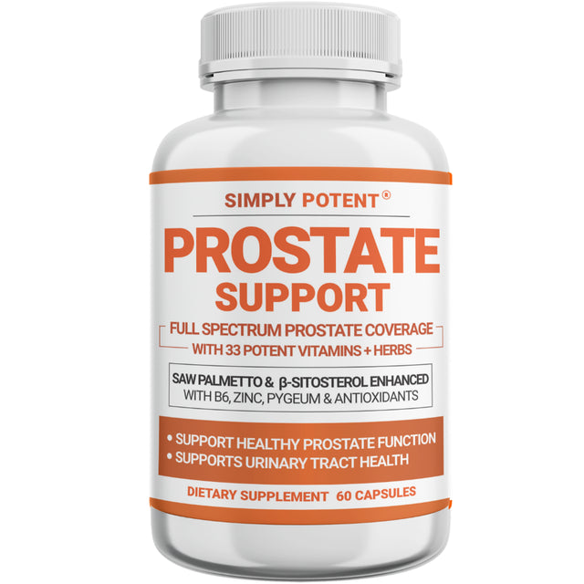 Prostate Support Supplement for Men, 60 Capsules W/Saw Palmetto & Beta-Sitosterol, 33 Herbs to Reduce Frequent Urination, Hair Loss, DHT - Improve Libido & Sleep